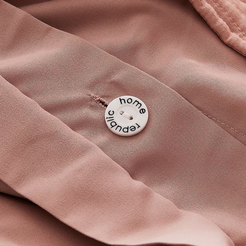 Ripple Quilted Dusty Pink Quilt Cover