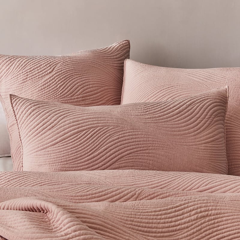Ripple Quilted Quilt Cover Violet
