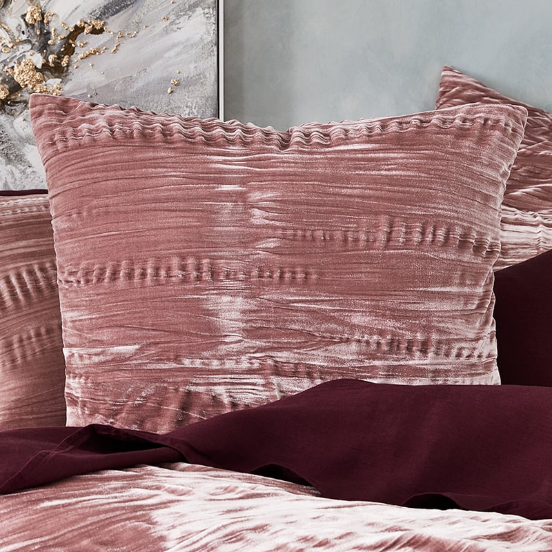 Crinkled Velvet Lotus Quilt Cover