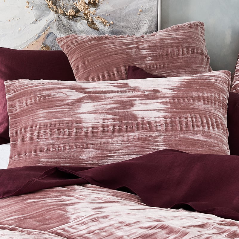 Crinkled Velvet Lotus Quilt Cover