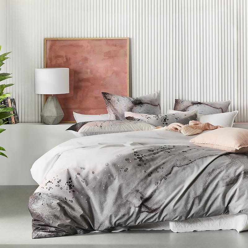 Zurich Stormy Blue Quilt Cover Set