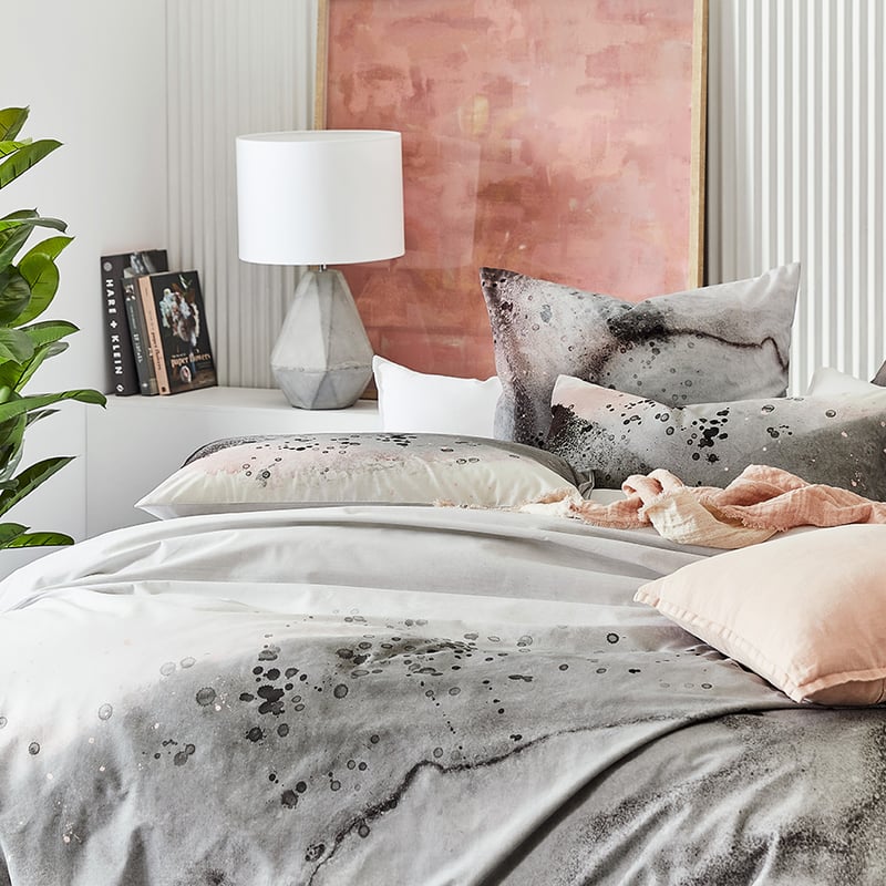 Zurich Stormy Blue Quilt Cover Set