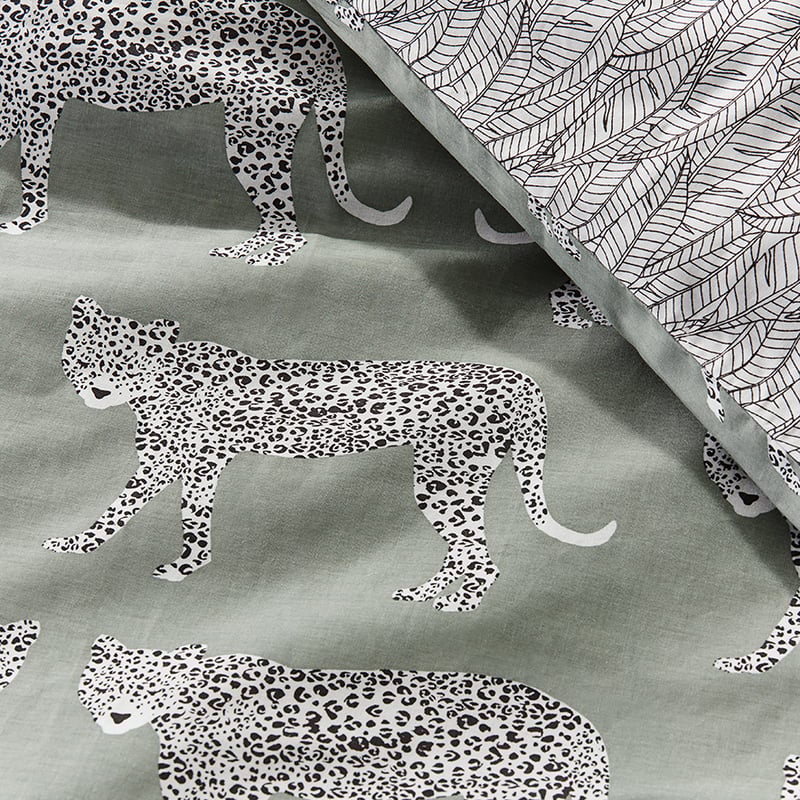 Zari Khaki Quilt Cover Set