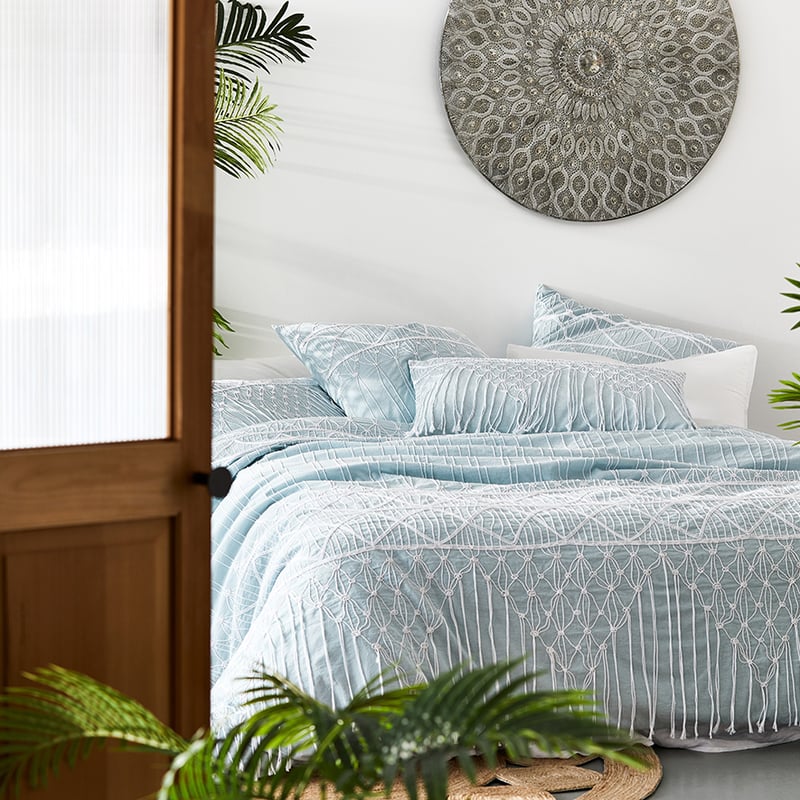 Porto Quilt Cover Blue