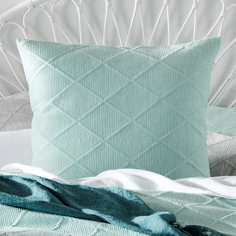 Atticus Duck Egg Quilt Cover