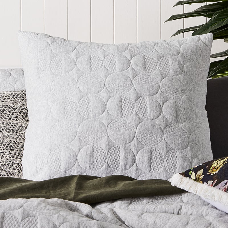 Seoul Jersey Quilted Grey Marle Quilt Cover