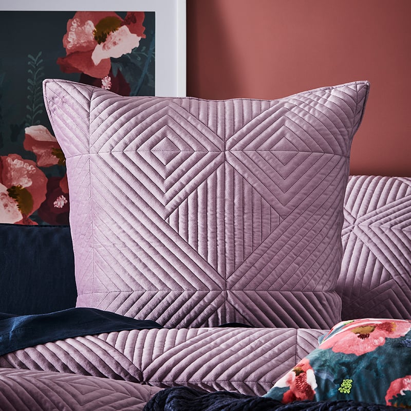Newport Quilted Velvet Blossom Quilt Cover