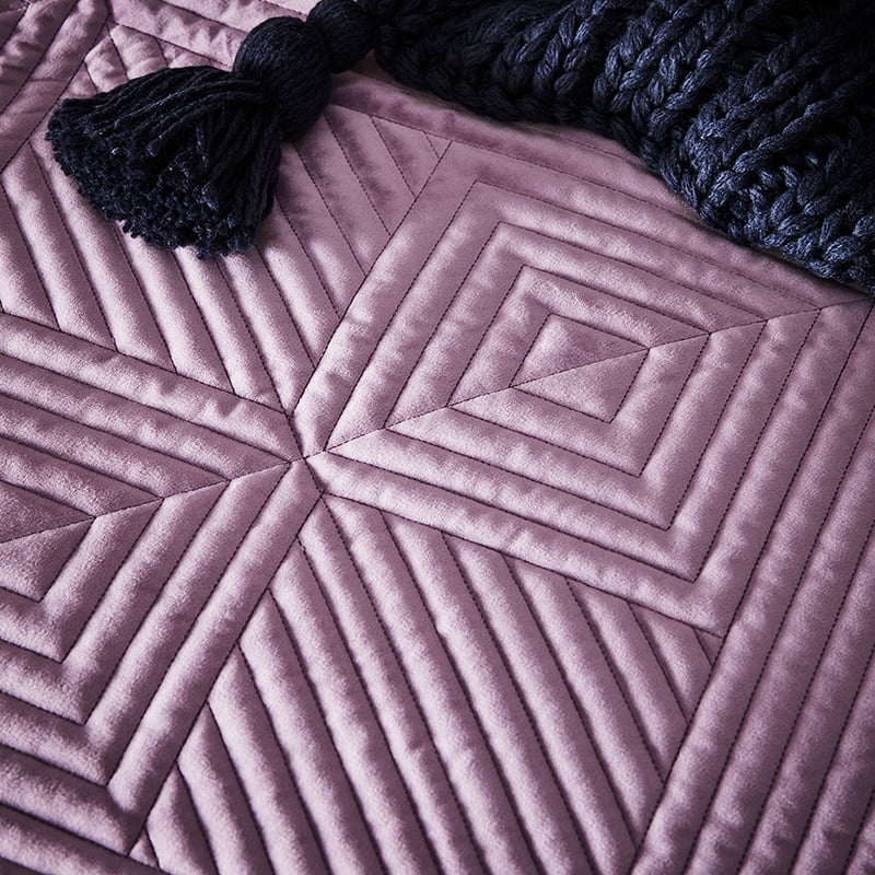 Newport Quilted Velvet Blossom Quilt Cover