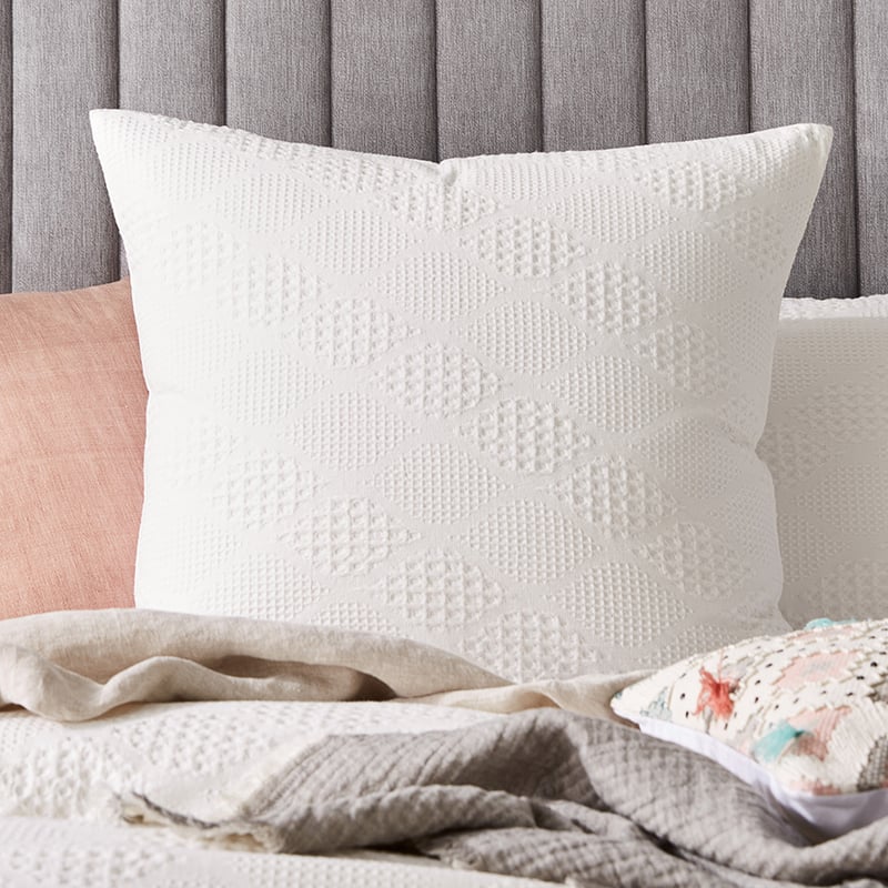 Capri Waffle White Quilt Cover Set