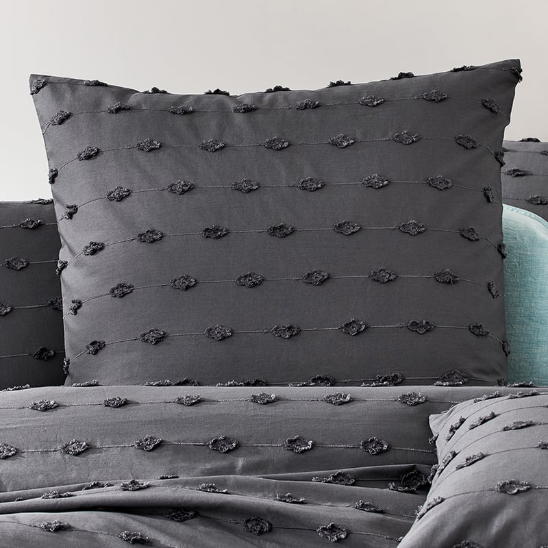Sahara Quilt Cover Set Coal
