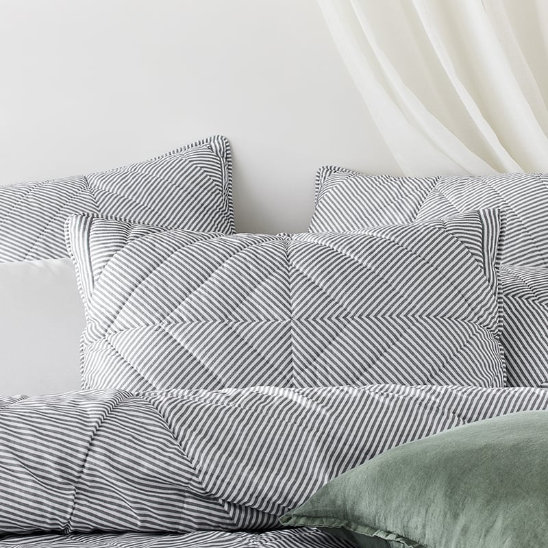 Sampson Quilted Quilt Cover Blue 