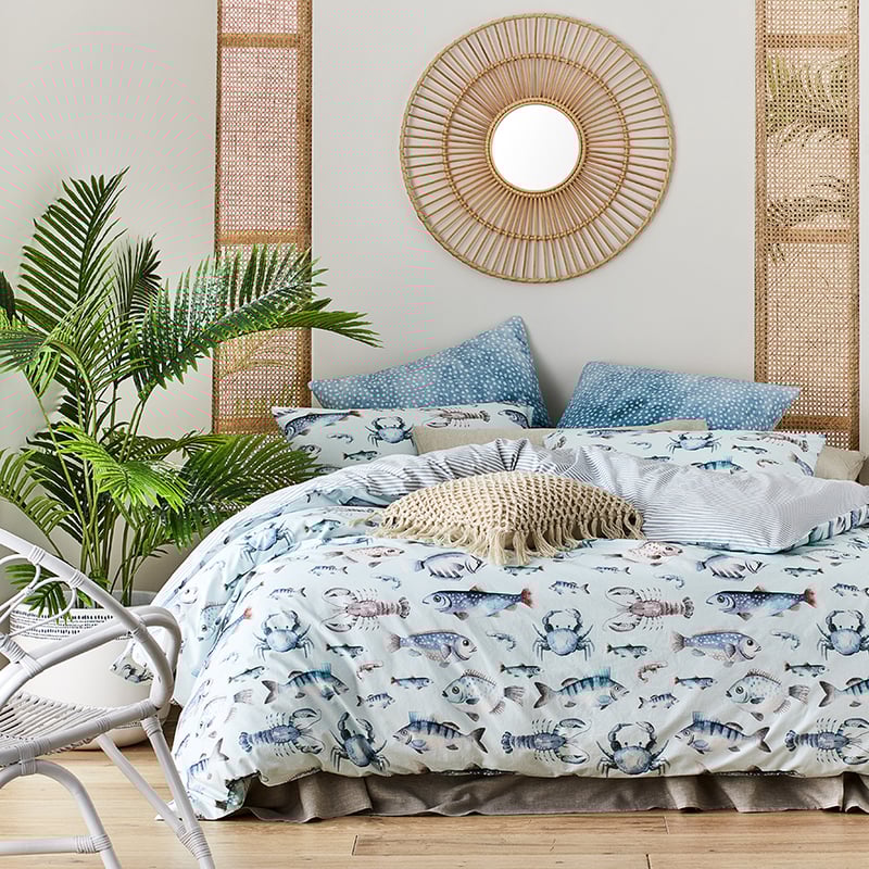 Pacific Quilt Cover Set Aqua