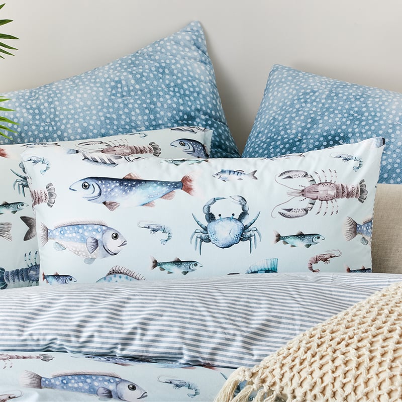 Pacific Quilt Cover Set Aqua