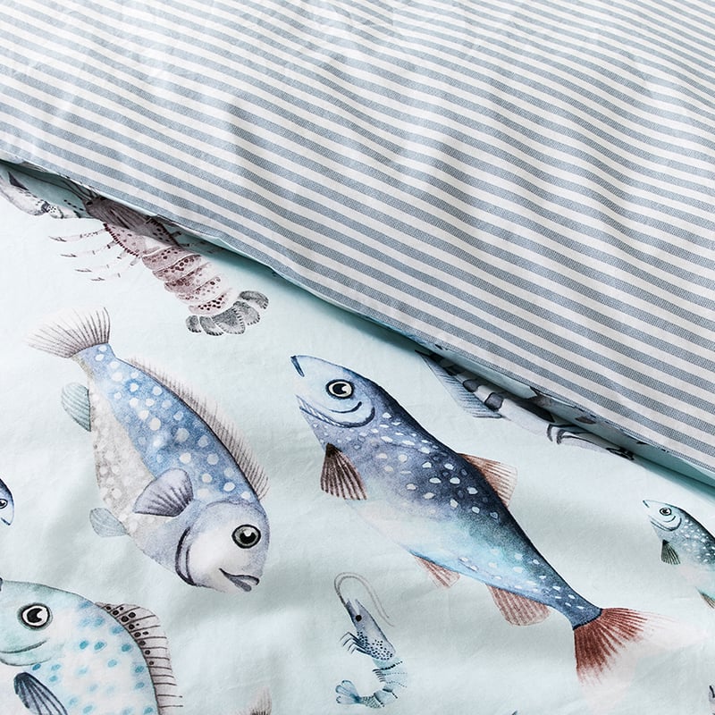 Pacific Quilt Cover Set Aqua