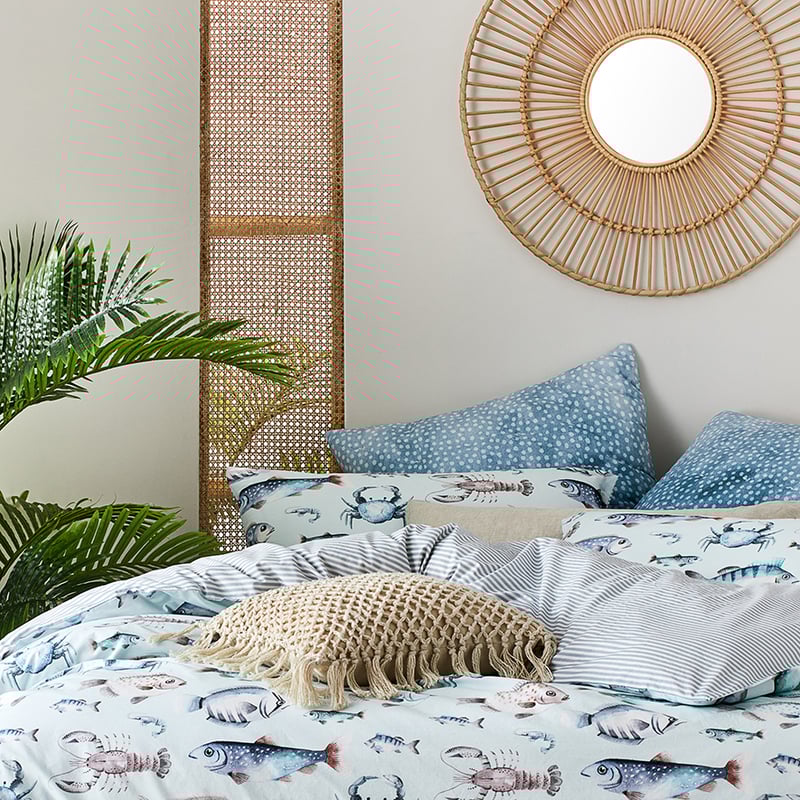 Pacific Quilt Cover Set Aqua