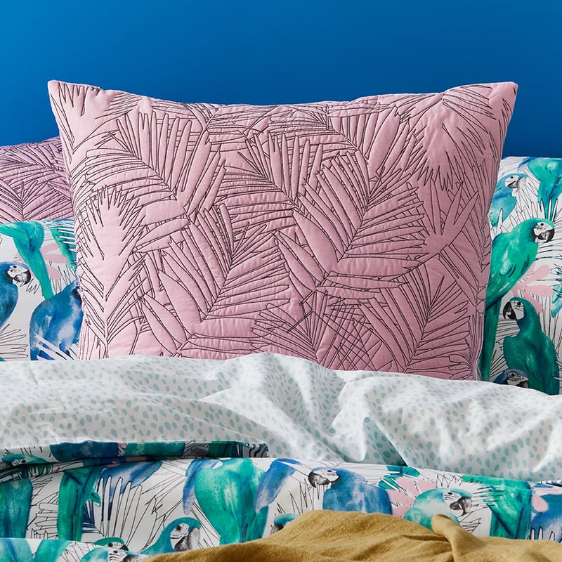 Pedro Parrot Aqua Quilt Cover Set