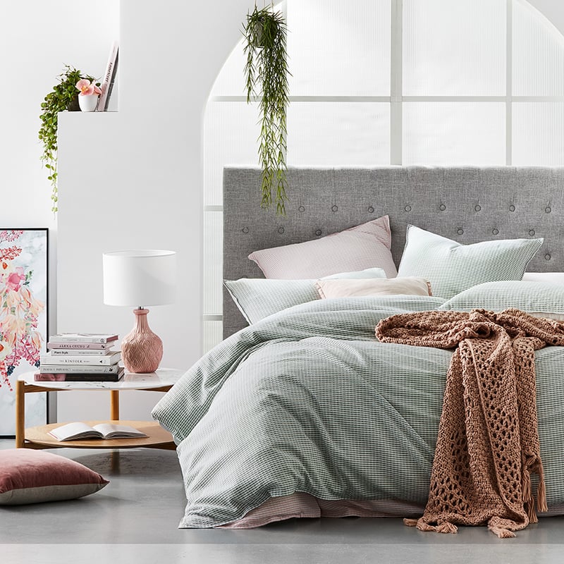 Astra Quilt Cover Set Olive