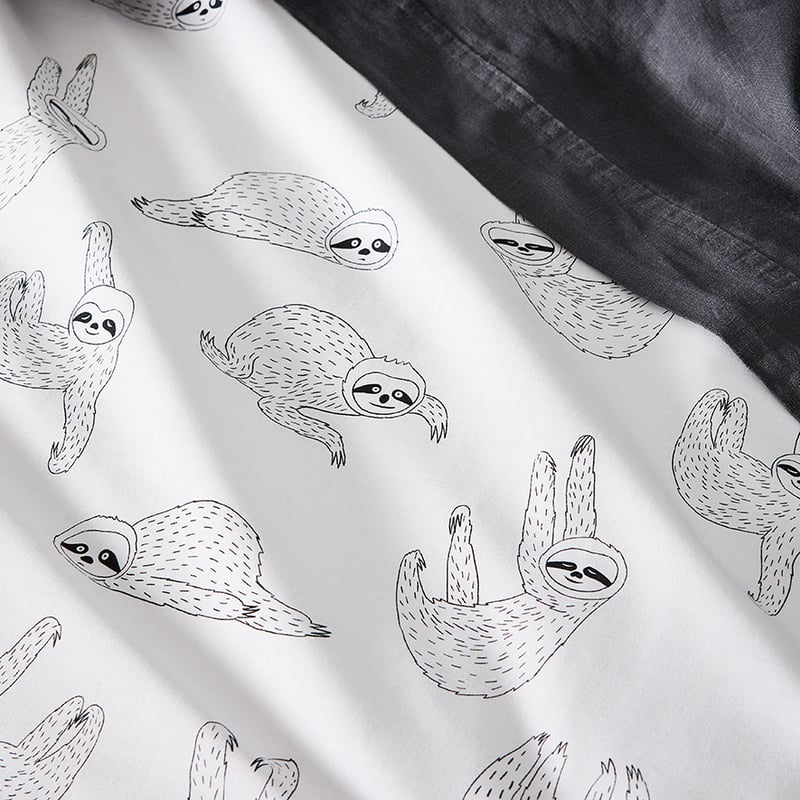 Novelty Sloth Quilt Cover Set