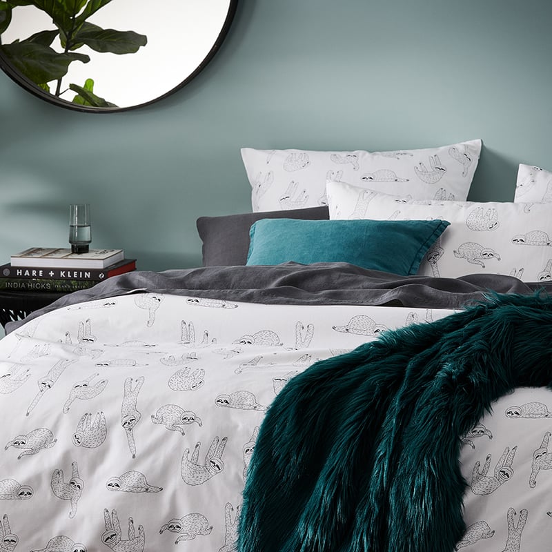 Novelty Sloth Quilt Cover Set