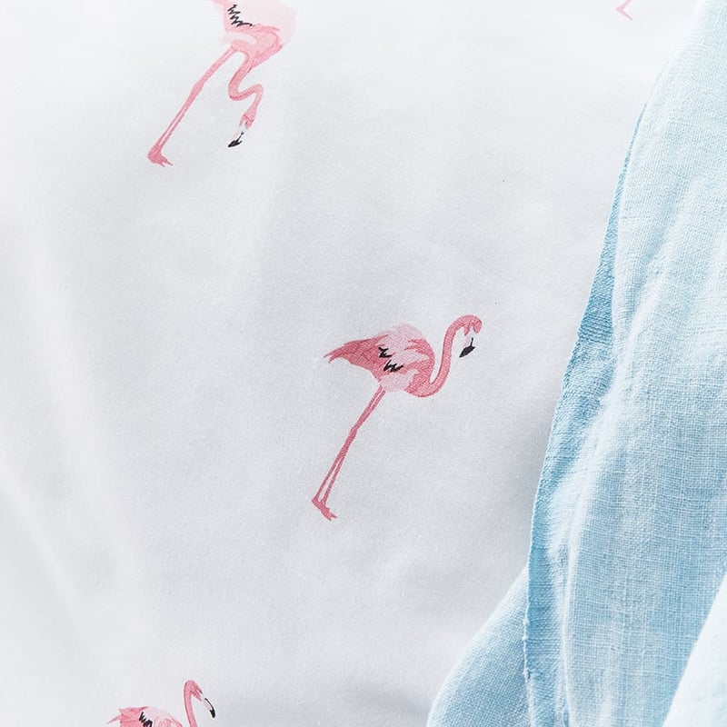 Novelty Flamingo Quilt Cover Set