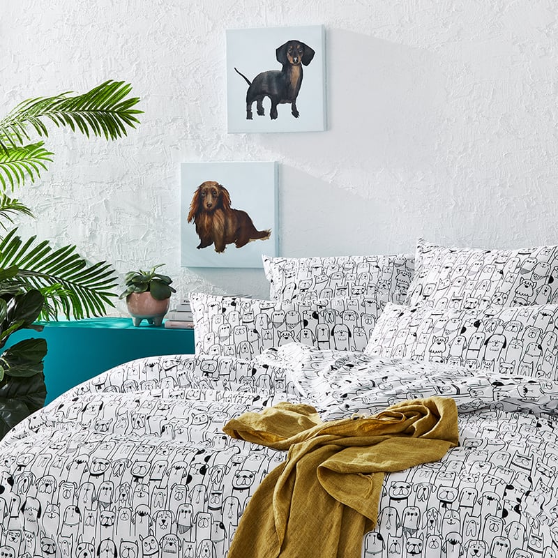 Novelty Puppy Quilt Cover Set