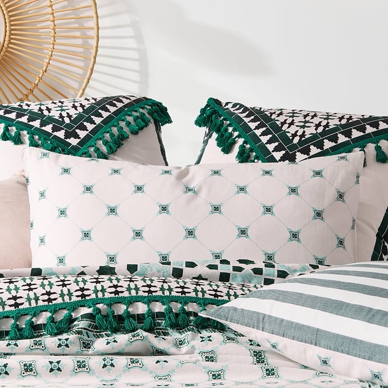 Sierra Quilt Cover Emerald