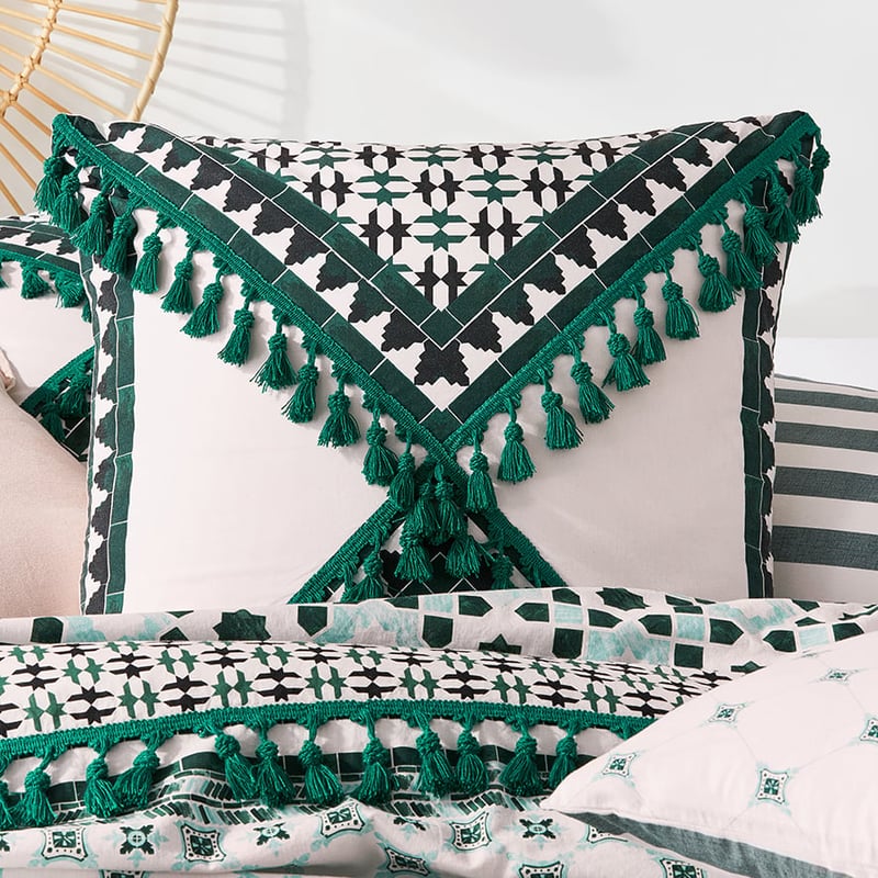 Sierra Quilt Cover Emerald