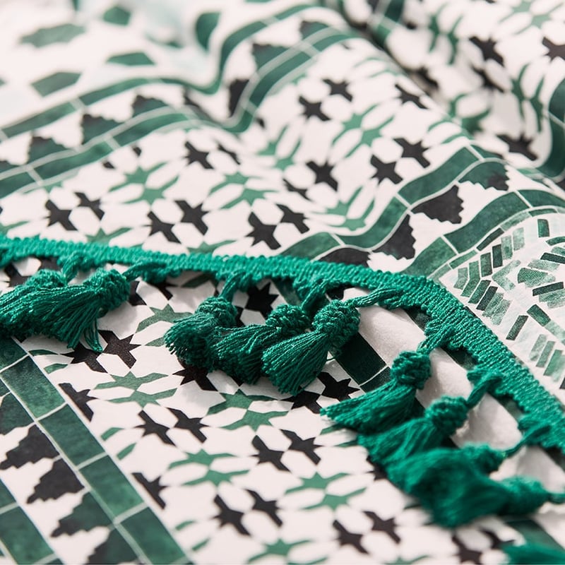 Sierra Quilt Cover Emerald