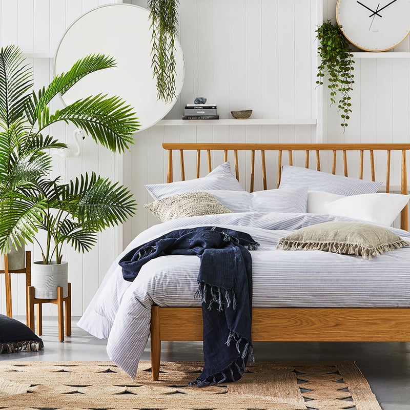 Cronulla Stripe Quilt Cover Set White