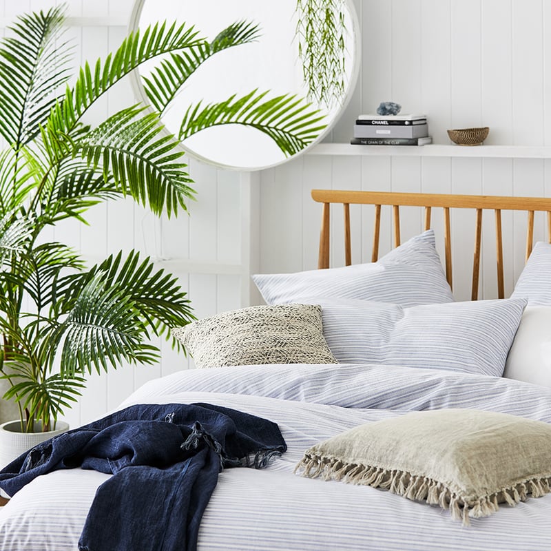 Cronulla Stripe Quilt Cover Set White