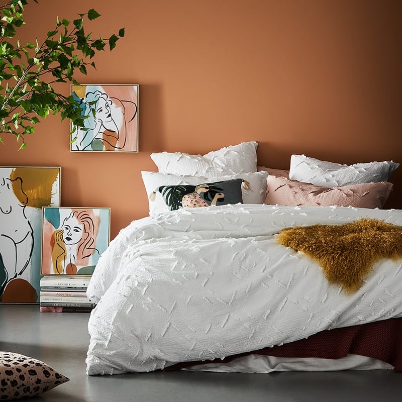 Nova White Quilt Cover