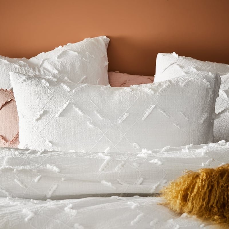 Nova White Quilt Cover
