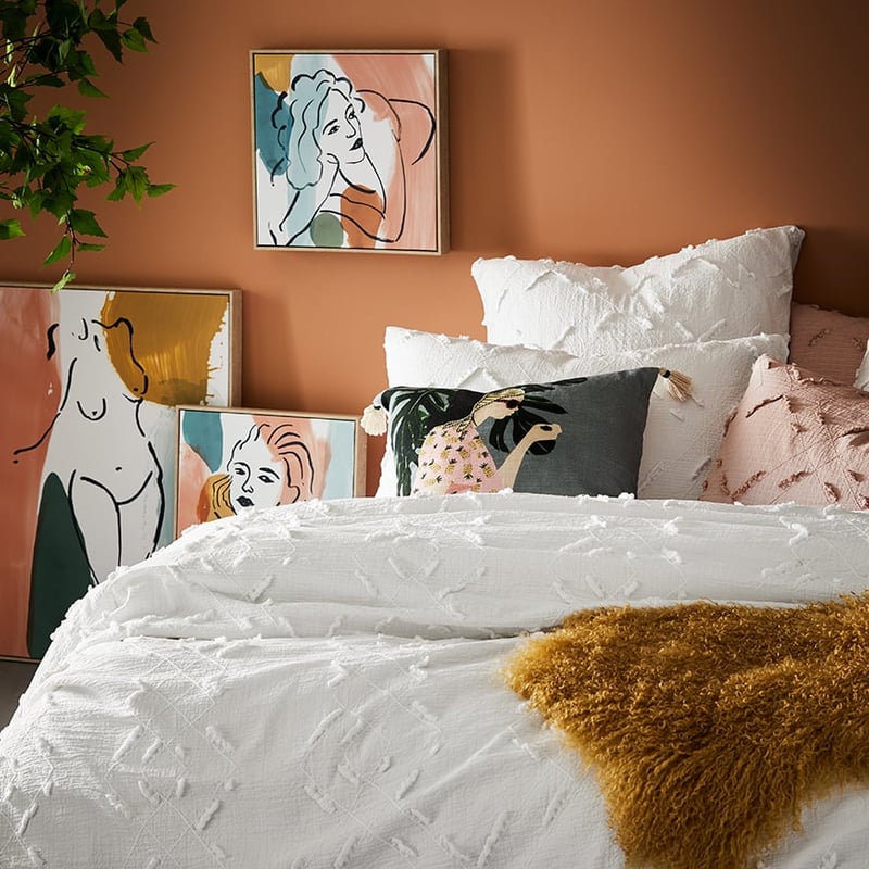 Nova White Quilt Cover