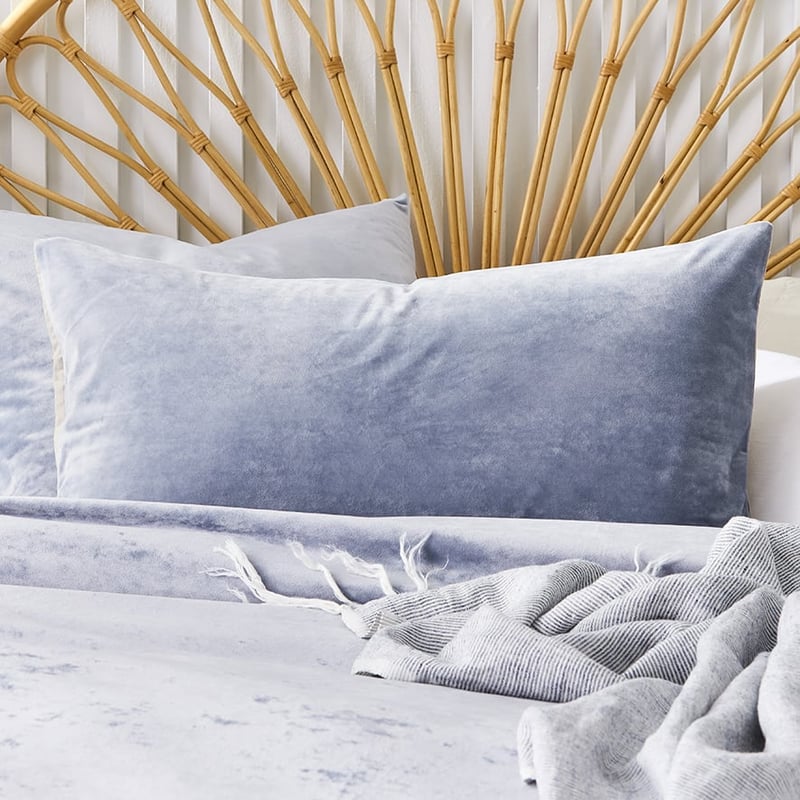 Luxe Velvet Quilt Cover Ash