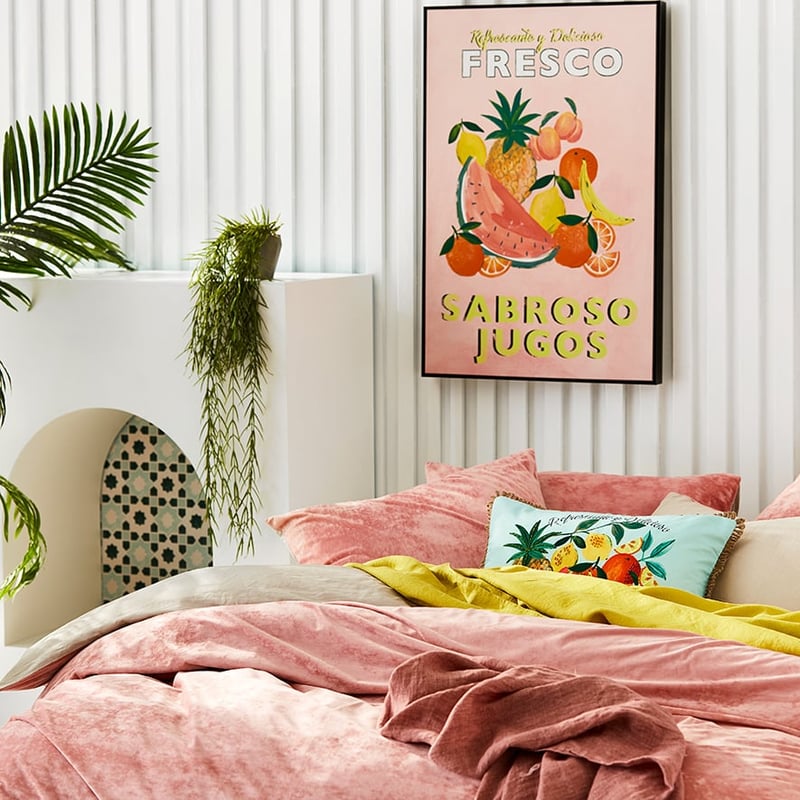 Luxe Velvet Quilt Cover Blush
