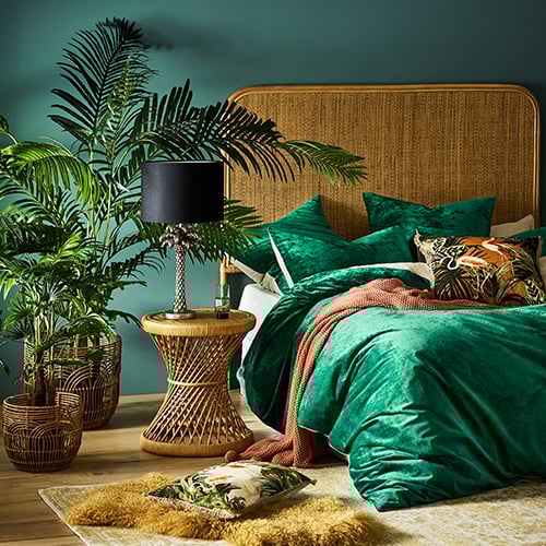 Luxe Velvet Quilt Cover Emerald