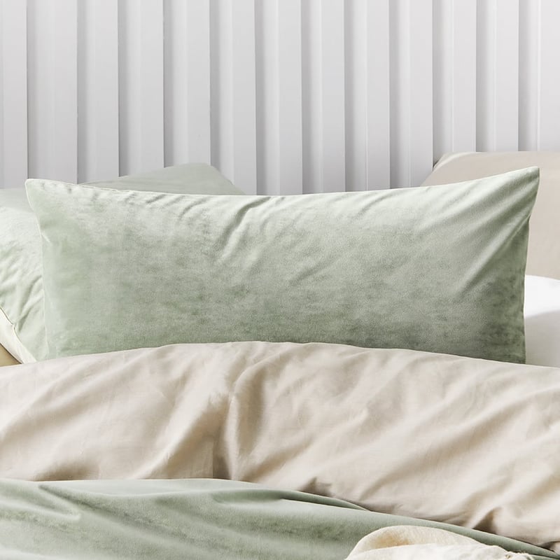 Luxe Velvet Quilt Cover Pistachio