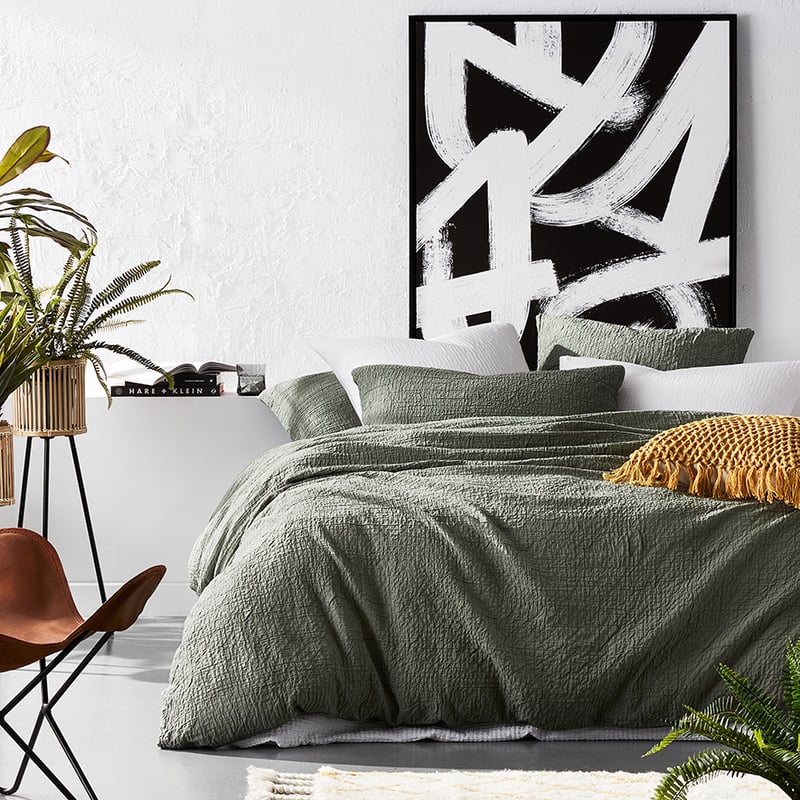 Scout Quilt Cover Set Khaki