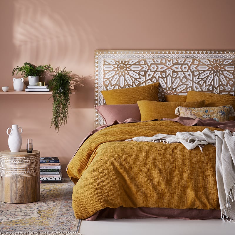 Scout Mustard Quilt Cover Set