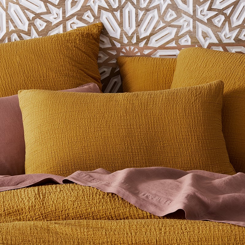 Scout Mustard Quilt Cover Set