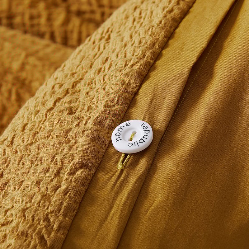 Scout Mustard Quilt Cover Set