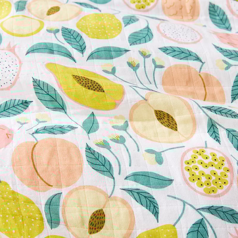 Peachy Keen Quilt Cover Set Lemon