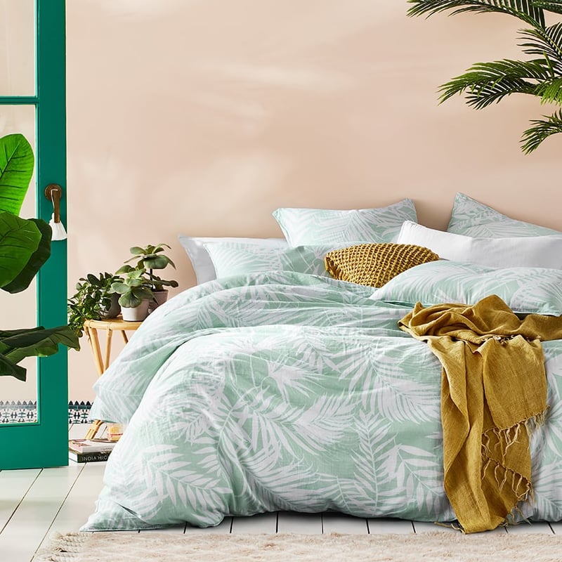 Rio Quilt Cover Set Mint