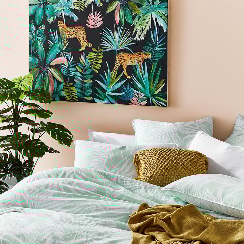 Rio Quilt Cover Set Mint