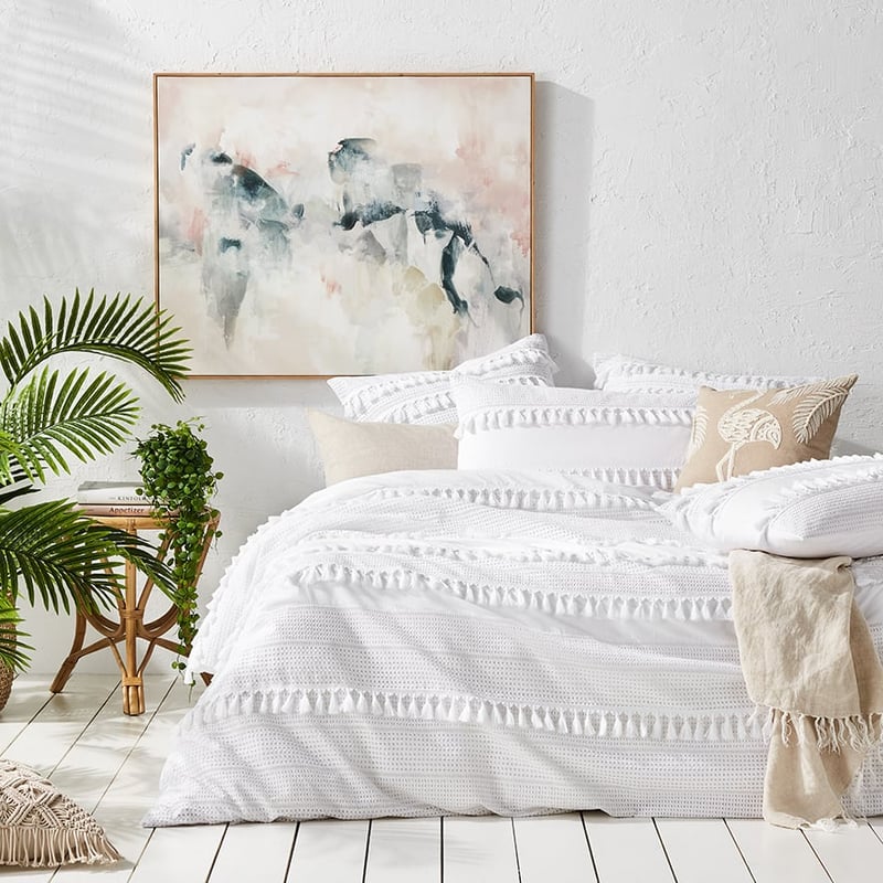 Horizon Quilt Cover White