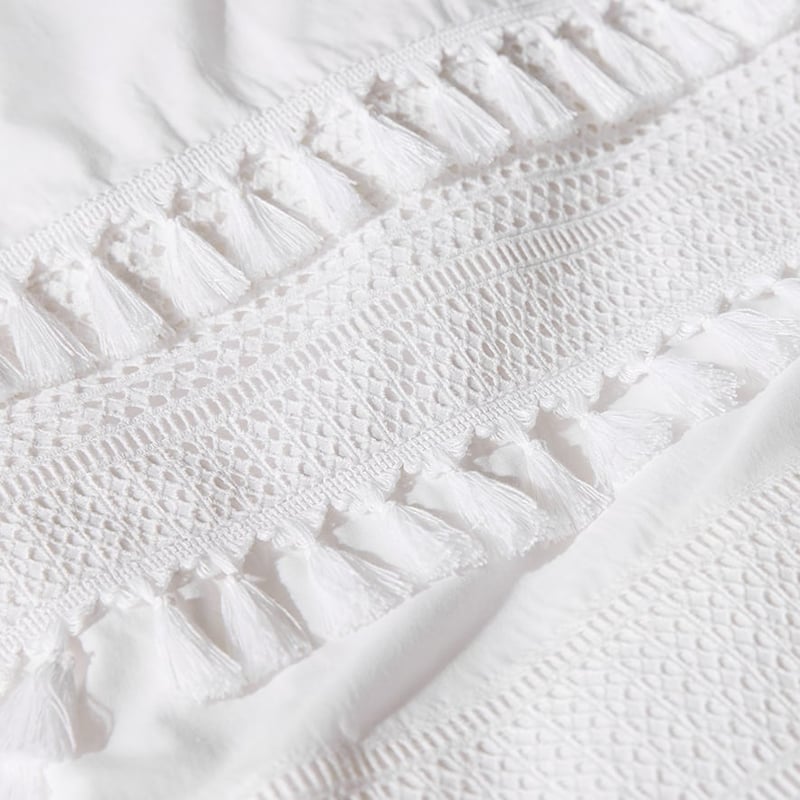 Horizon Quilt Cover White