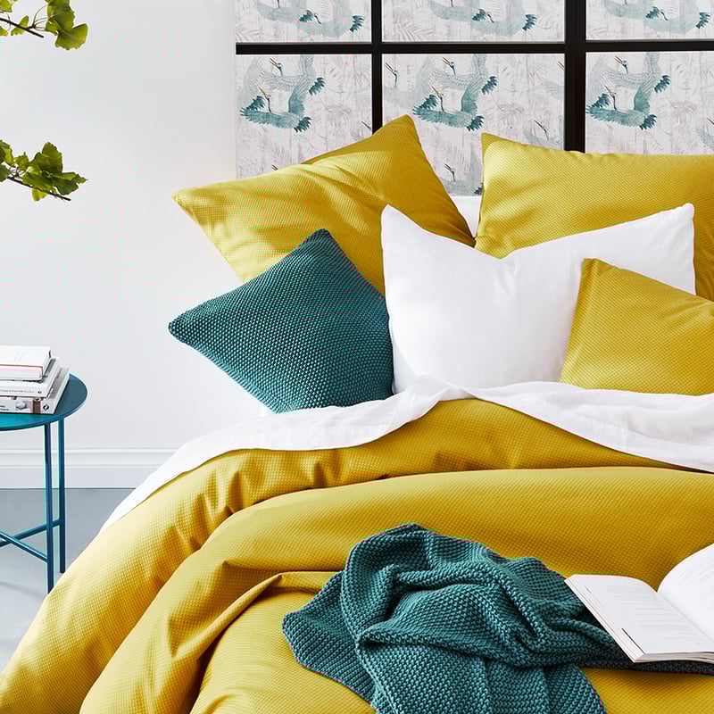 Atlanta Canary Quilt Cover Set