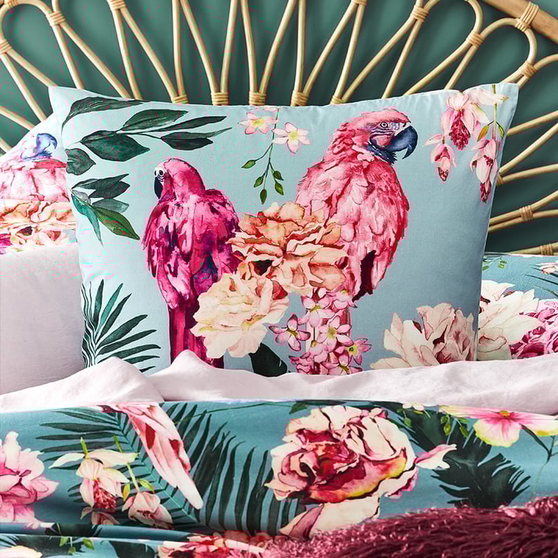 Exotica Teal Quilt Cover Set
