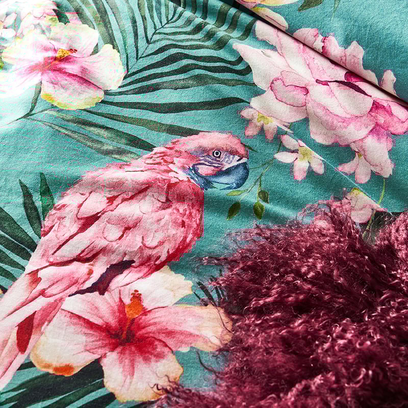 Exotica Teal Quilt Cover Set