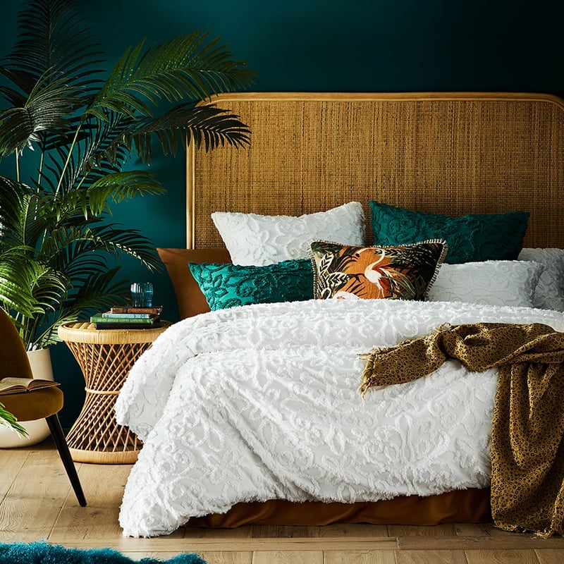 Savannah Natural Chenille Quilt Cover